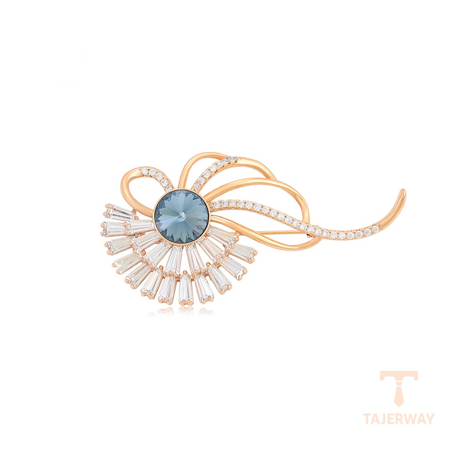 ست ژوپینگ رنگ طلایی طرح طلا ۱۸ عیار نگین‌دار کد X000026625