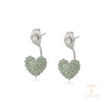 گوشواره ژوپینگ طلای سفید (رادیوم) کد A00277649