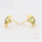 نمای مدل قفل و اتصالات گوشواره ژوپینگ وزن 2.86 گرم کد A00329004