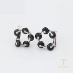 نمای مدل قفل و اتصالات گوشواره ژوپینگ وزن 8 گرم کد A00414066