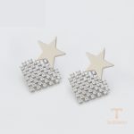 نمای مدل قفل و اتصالات گوشواره ژوپینگ وزن 3.22 گرم کد A00505000