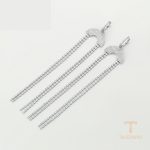 نمای مدل قفل و اتصالات گوشواره ژوپینگ وزن 17 گرم کد A00553129