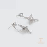 نمای مدل قفل و اتصالات گوشواره ژوپینگ وزن 5.93 گرم کد A00606276