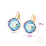 نمای نزدیک گوشواره ژوپینگ نگین‌دار کد A00611549