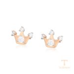 گوشواره ژوپینگ نگین‌دار کد A00793655