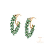 گوشواره ژوپینگ نگین‌دار کد A00895325