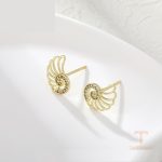 نمای مدل قفل و اتصالات گوشواره ژوپینگ طول Free وزن 1.2 گرم کد A00901746