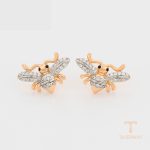 گوشواره ژوپینگ نگین‌دار کد A00906398