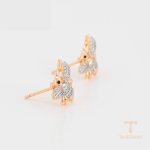 نمای مدل قفل و اتصالات گوشواره ژوپینگ وزن 1.81 گرم کد A00906398
