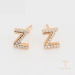نمای مدل قفل و اتصالات گوشواره ژوپینگ وزن 1 گرم کد A00910747