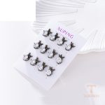 نمای مدل قفل و اتصالات گوشواره ژوپینگ طول Free وزن 22.82 گرم کد earring-1601-7