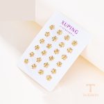 نمای مدل قفل و اتصالات گوشواره ژوپینگ طول Free وزن 13.05 گرم کد earring-1637-12