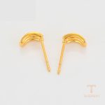 نمای مدل قفل و اتصالات گوشواره ژوپینگ وزن 0.98 گرم کد S00166919