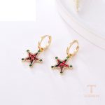 نمای مدل قفل و اتصالات گوشواره ژوپینگ طول Free وزن 4.75 گرم کد X000449686