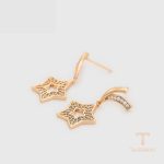نمای مدل قفل و اتصالات گوشواره ژوپینگ وزن 4.95 گرم کد X000466757