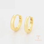 نمای نزدیک گوشواره ژوپینگ بدون نگین رنگ ثابت کد X000639817
