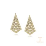 گوشواره ژوپینگ طلای سفید (رادیوم) کد X000659170