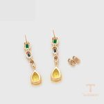 نمای مدل قفل و اتصالات گوشواره ژوپینگ وزن 7 گرم کد X000698073