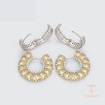 نمای مدل قفل و اتصالات گوشواره ژوپینگ وزن 11.65 گرم کد X000708704