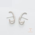 نمای مدل قفل و اتصالات گوشواره ژوپینگ وزن 4.01 گرم کد X000721763