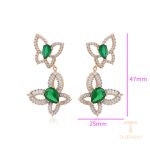 نمای مدل قفل و اتصالات گوشواره ژوپینگ طول Free وزن 10 گرم کد X000723690