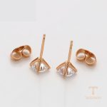نمای مدل قفل و اتصالات گوشواره ژوپینگ وزن 1.36 گرم کد X000757149