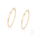 گوشواره ژوپینگ رنگ طلایی طرح طلا ۱۸ عیار بدون نگین کد X000759684