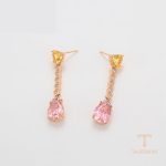 نمای مدل قفل و اتصالات گوشواره ژوپینگ وزن 9.21 گرم کد X000771531