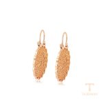 نمای نزدیک گوشواره ژوپینگ بدون نگین کد X000772563