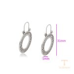 نمای نزدیک گوشواره ژوپینگ بدون نگین رنگ ثابت کد X000773365
