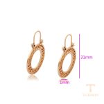 نمای نزدیک گوشواره ژوپینگ بدون نگین کد X000773894