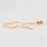 نمای مدل قفل و اتصالات گوشواره ژوپینگ طول Free وزن 4.43 گرم کد X000775460