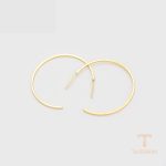 نمای مدل قفل و اتصالات گوشواره ژوپینگ وزن 1.55 گرم کد X000777259