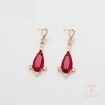 نمای مدل قفل و اتصالات گوشواره ژوپینگ وزن 8.49 گرم کد X000779249