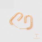 نمای مدل قفل و اتصالات گوشواره ژوپینگ وزن 6.73 گرم کد X000780967