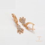 نمای مدل قفل و اتصالات گوشواره ژوپینگ وزن 3.8 گرم کد X000782136