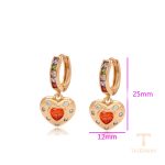 نمای مدل قفل و اتصالات گوشواره ژوپینگ وزن 3.79 گرم کد X000788245
