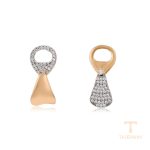 گوشواره ژوپینگ نگین‌دار کد X000788297