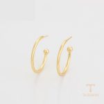 نمای مدل قفل و اتصالات گوشواره ژوپینگ وزن 3.49 گرم کد X000791927