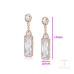 نمای مدل قفل و اتصالات گوشواره ژوپینگ وزن 10.25 گرم کد X000796506