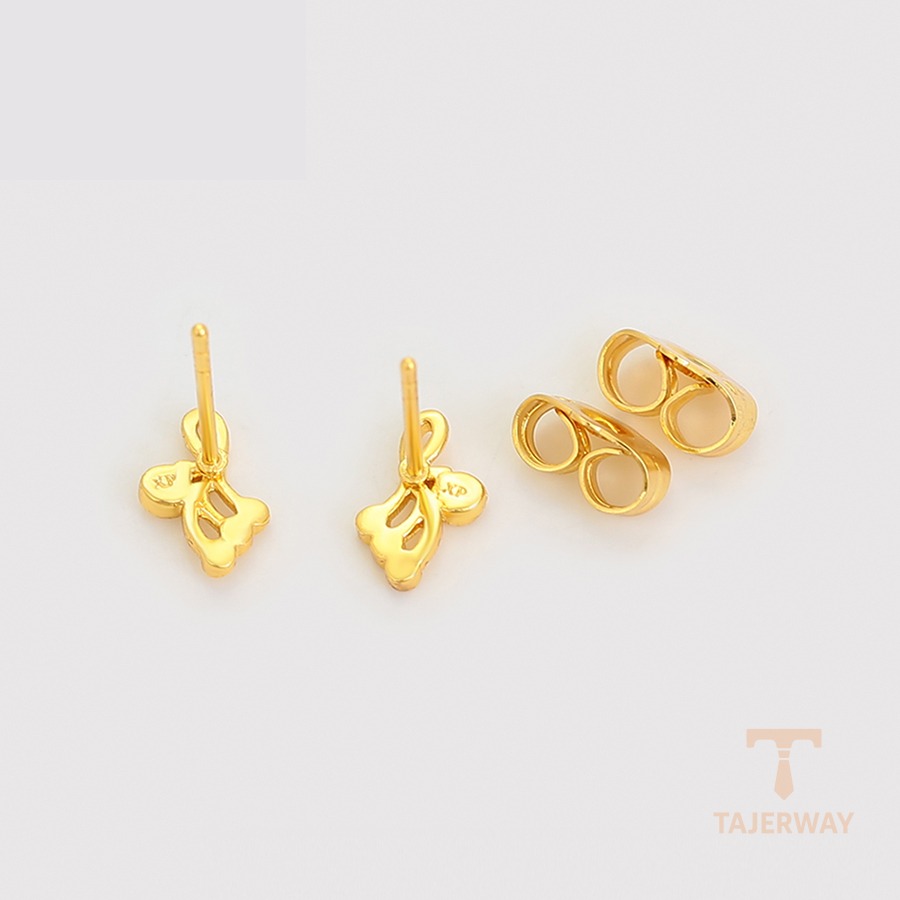 نمای مدل قفل و اتصالات گوشواره ژوپینگ وزن 0.82 گرم کد X000821686