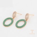 نمای مدل قفل و اتصالات گوشواره ژوپینگ وزن 5.74 گرم کد X000830847