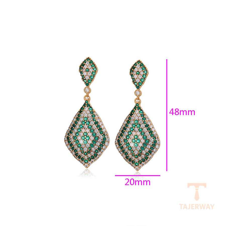نمای نزدیک گوشواره ژوپینگ نگیندار کد X000835793