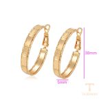 نمای نزدیک گوشواره ژوپینگ بدون نگین کد X001003298