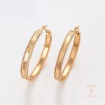 نمای مدل قفل و اتصالات گوشواره ژوپینگ وزن 8.08 گرم کد X001003300