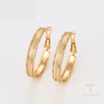 نمای مدل قفل و اتصالات گوشواره ژوپینگ وزن 5.92 گرم کد X001003305