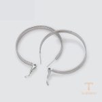نمای مدل قفل و اتصالات گوشواره ژوپینگ وزن 8.24 گرم کد X001005095