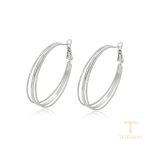 نمای نزدیک گوشواره ژوپینگ بدون نگین کد X001005106