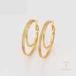 نمای مدل قفل و اتصالات گوشواره ژوپینگ طول Free وزن 7.51 گرم کد X001005118