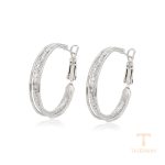 نمای نزدیک گوشواره ژوپینگ بدون نگین کد X001005770